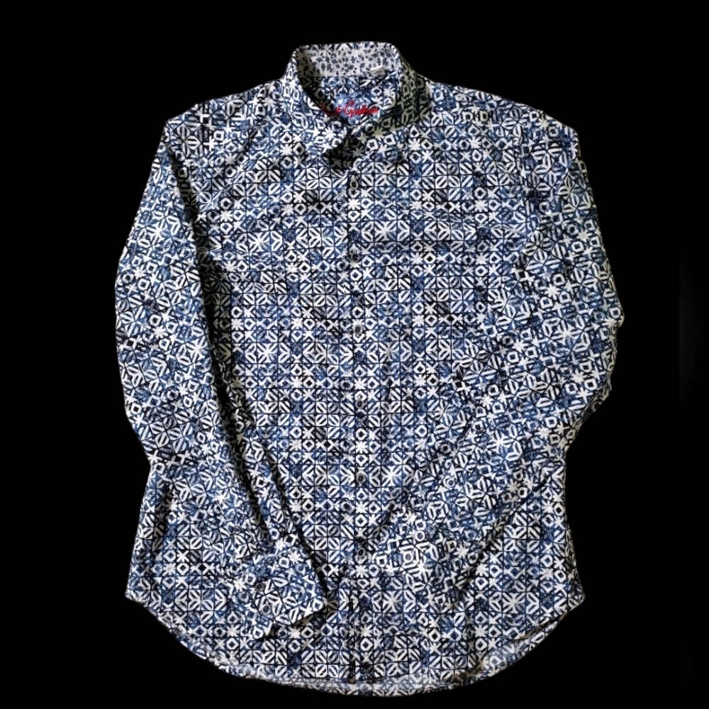 Robert Graham Geometric Floral Button Up Shirt